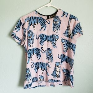 Nooworks tiger top, super cute, small